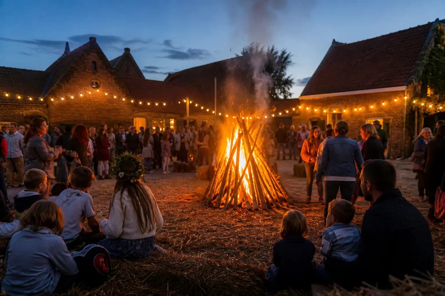 Fête de village et lumière d’été