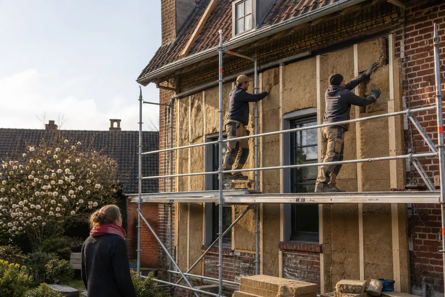 Rénovation d’un bâtiment en brique
